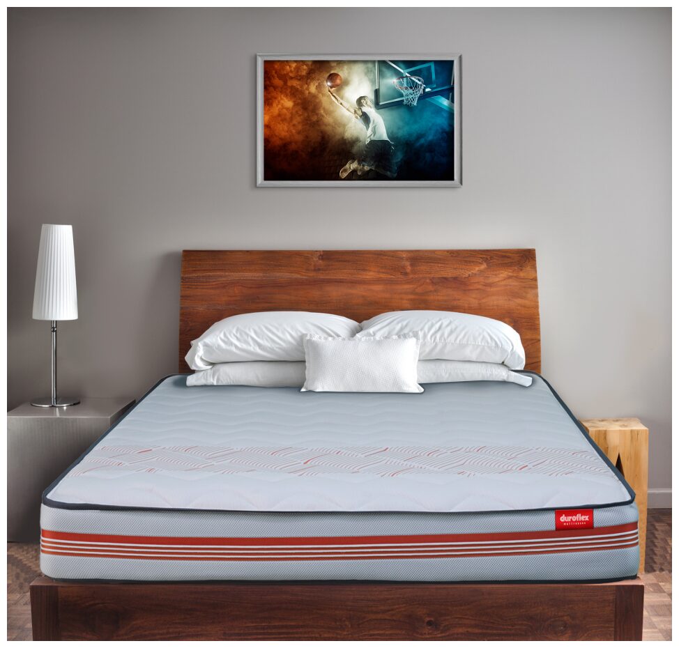 Duroflex Evoke Anti Stress Fabric 6 Inch Single Size Bonnell Spring Mattress by Duroflex