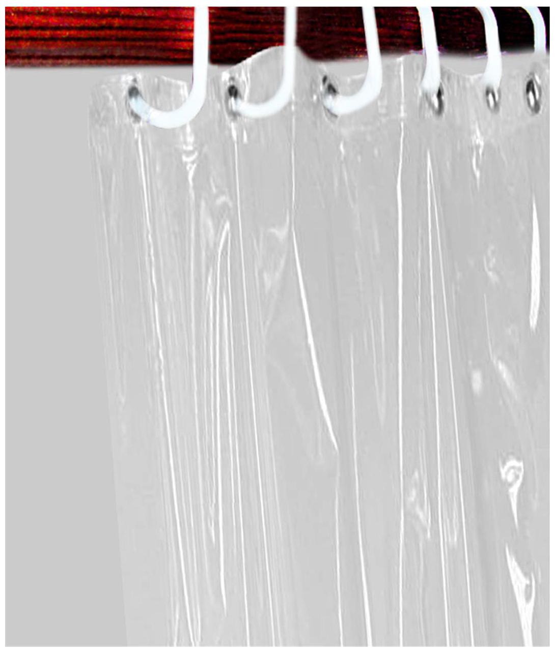 

E-Retailer 0 15mm PVC AC Transparent Curtain (Width-54inch X Height-60inch)