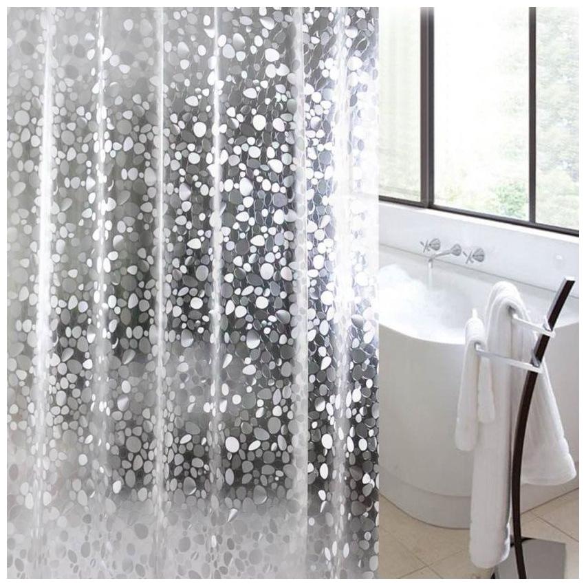 

E-Retailer 0 15mm PVC AC Transparent Printed Coin Design Curtain (Width-54inch X Height-60inch) 8 ft