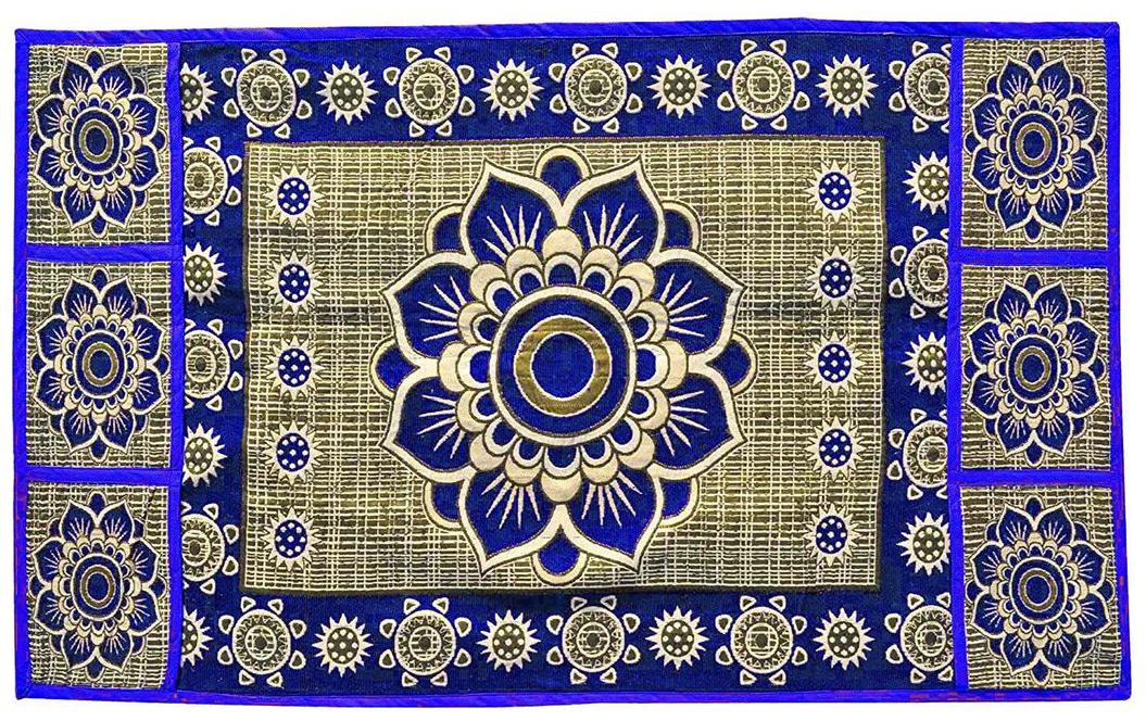 

E-Retailer 3D Blue Big Flower Design Fridge Top Cover