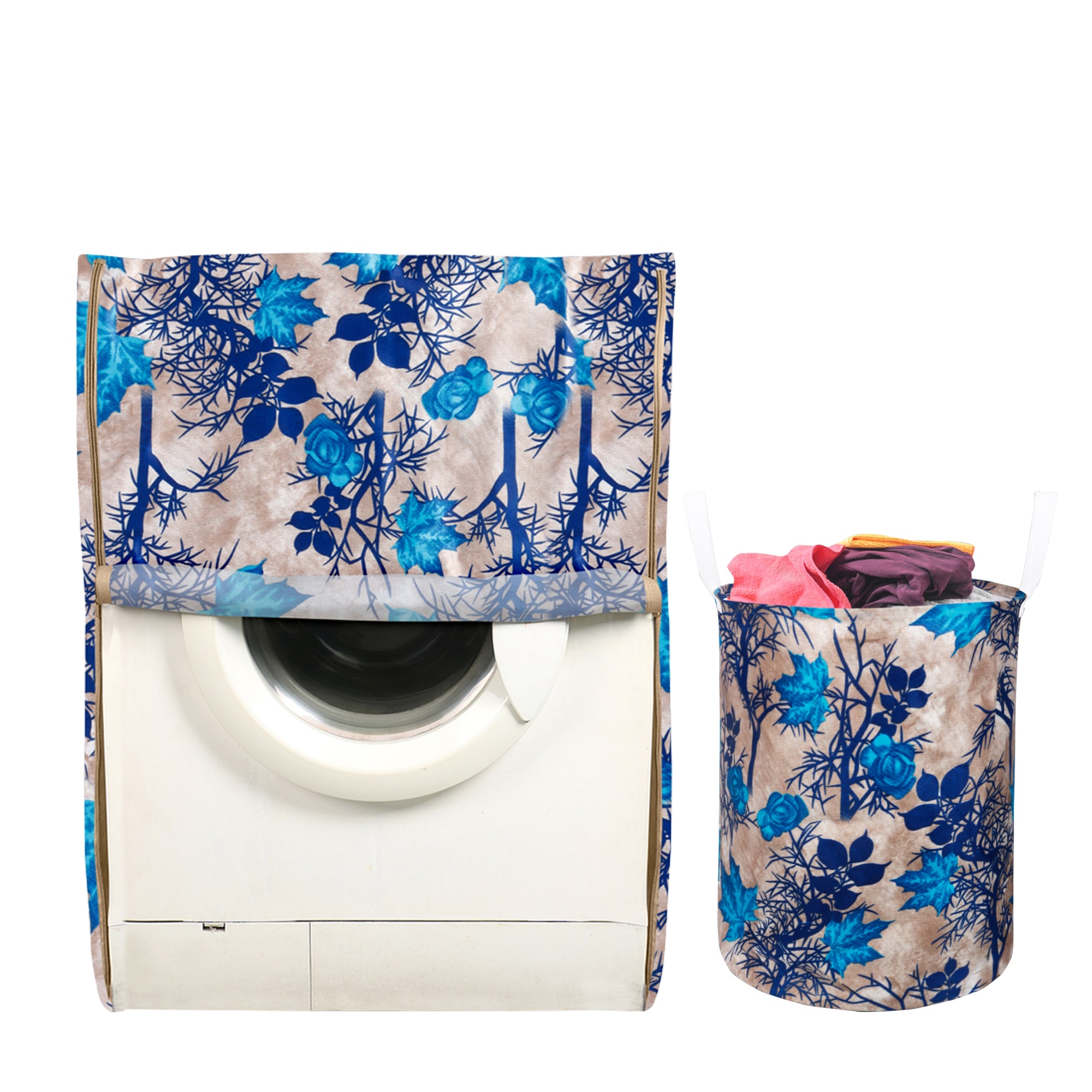 

E-Retailer Combo of Polyester Top Load Washing Machine Cover And 1 Laundry Bag (Blue Set of 2)