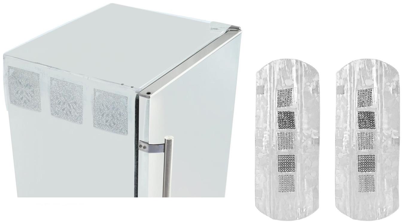 

E-Retailer Combo of Fridge Top Cover with 6 Utility Pockets and (2Pc) Fridge Handle Cover for Double Door