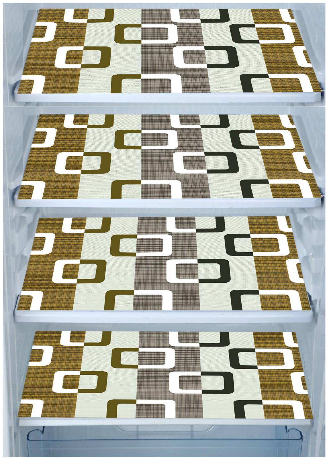 

E-Retailer Combo of Waterproof PVC Refrigerator Drawer Mats Fridge Mats Multi Purpose Mats (Green Size 44x29 cm Set of 4 Pcs)