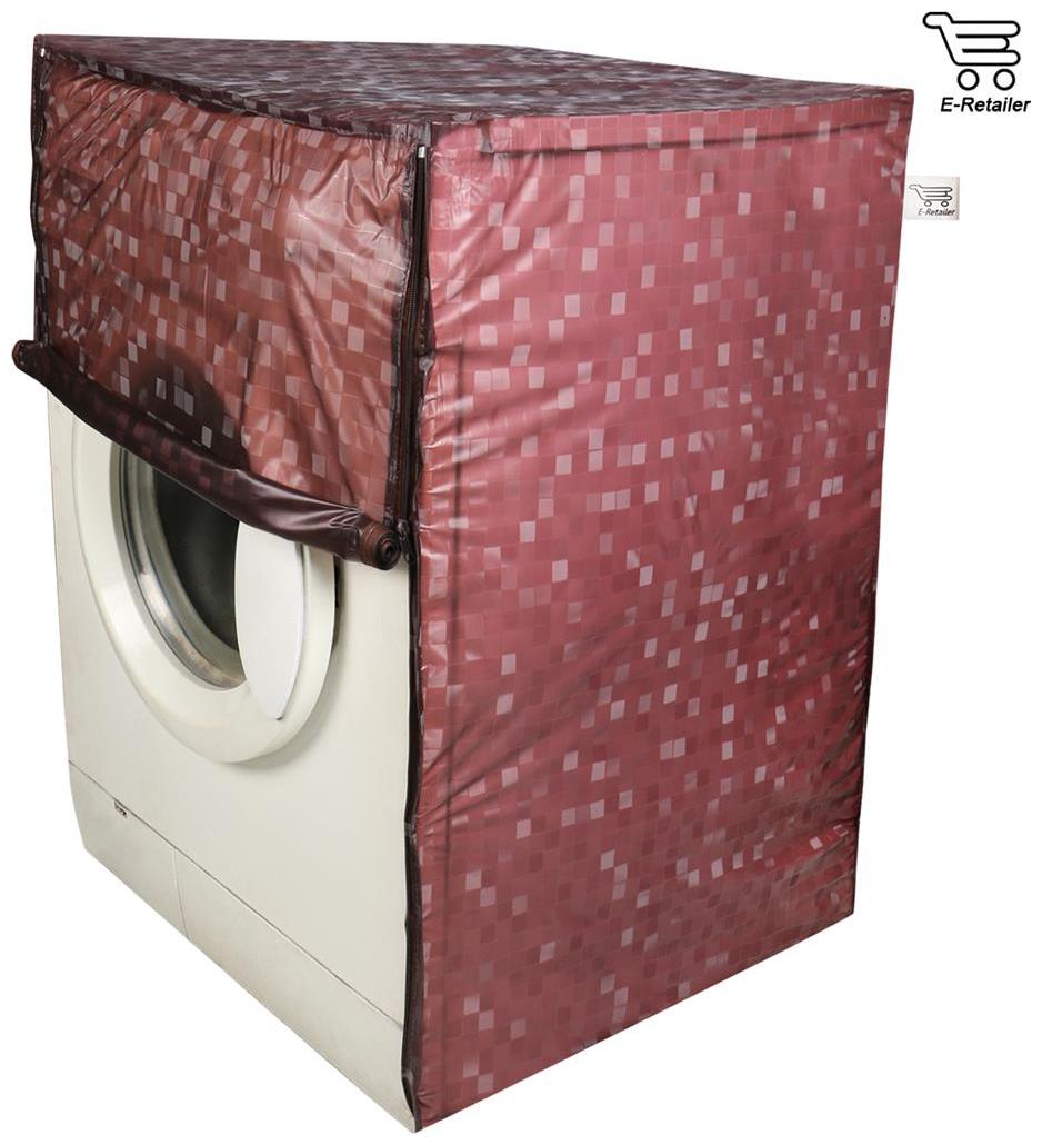 

E-Retailer Classic Dark Brown Colour With Square Design Front Loading Washing Machine Cover ( Suitable for 5 kg To 8 kg Capacity)