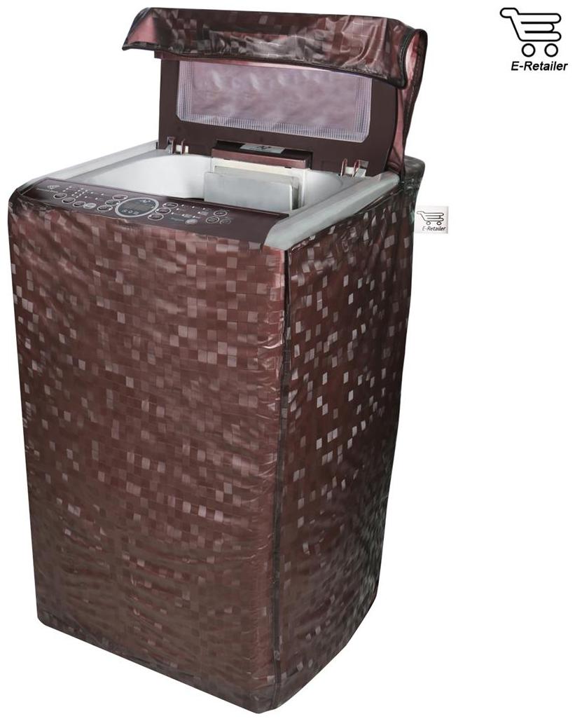 

E-Retailer Classic Dark Brown Colour With Square Design Top Load Washing Machine Cover