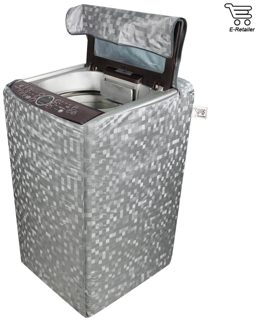 

E-Retailer Classic Top loaded Washing Machine Cover With Square Design (Silver)