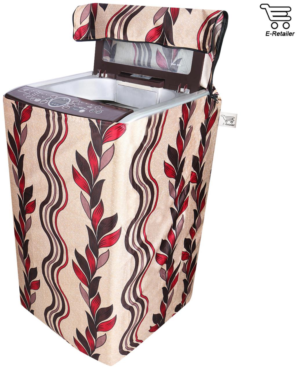 

E-Retailer Classic Golden Creeper Design Top Load Washing Machine Cover