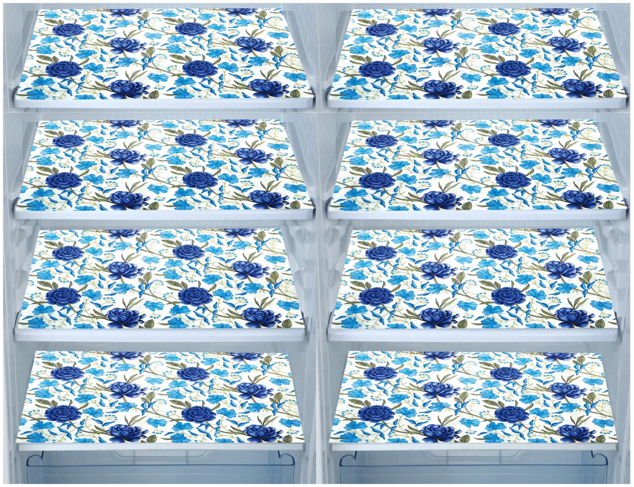 

E-Retailer Fridge Mats Multi Purpose Mats (Blue Set of 8)