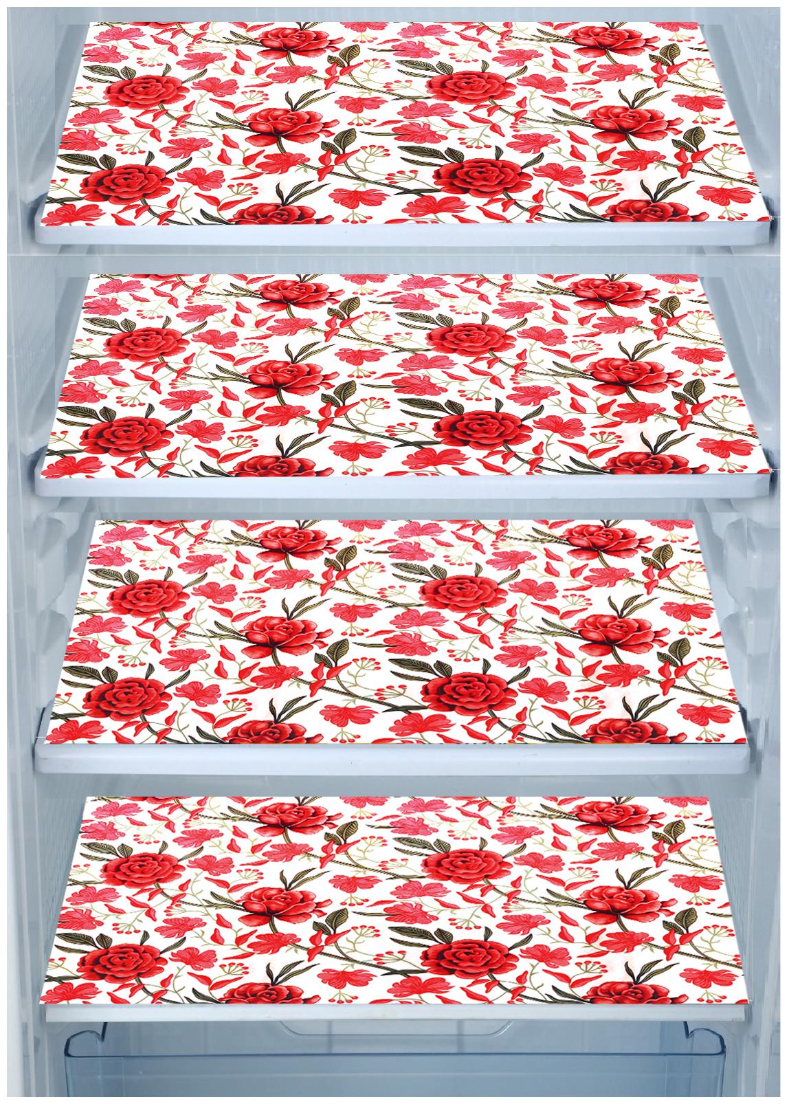 

E-Retailer Fridge Mats Multi Purpose Mats (Red Set of 4)