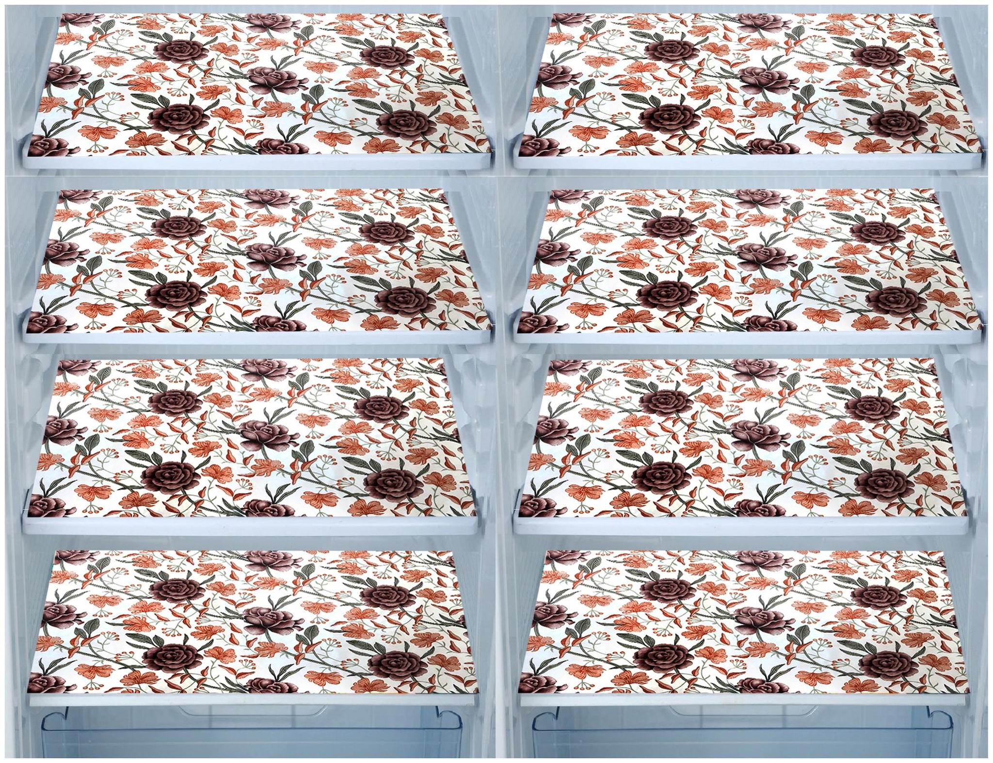 

E-Retailer Fridge Mats Multi Purpose Mats (Brown Set of 8)