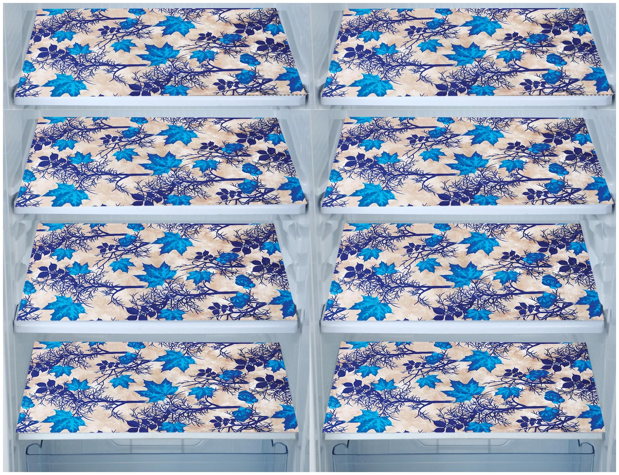 

E-Retailer Fridge Mats Multi Purpose Mats (Blue Set of 8)