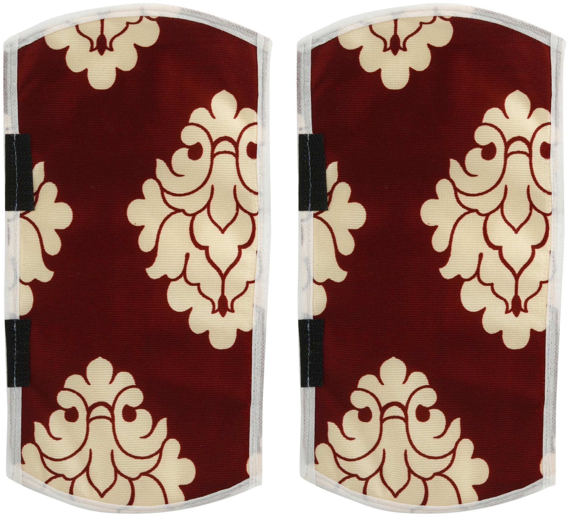 

E-Retailer Fridge Handle Cover For Single Double Door(Set Content 2 Pieces Color Maroon)