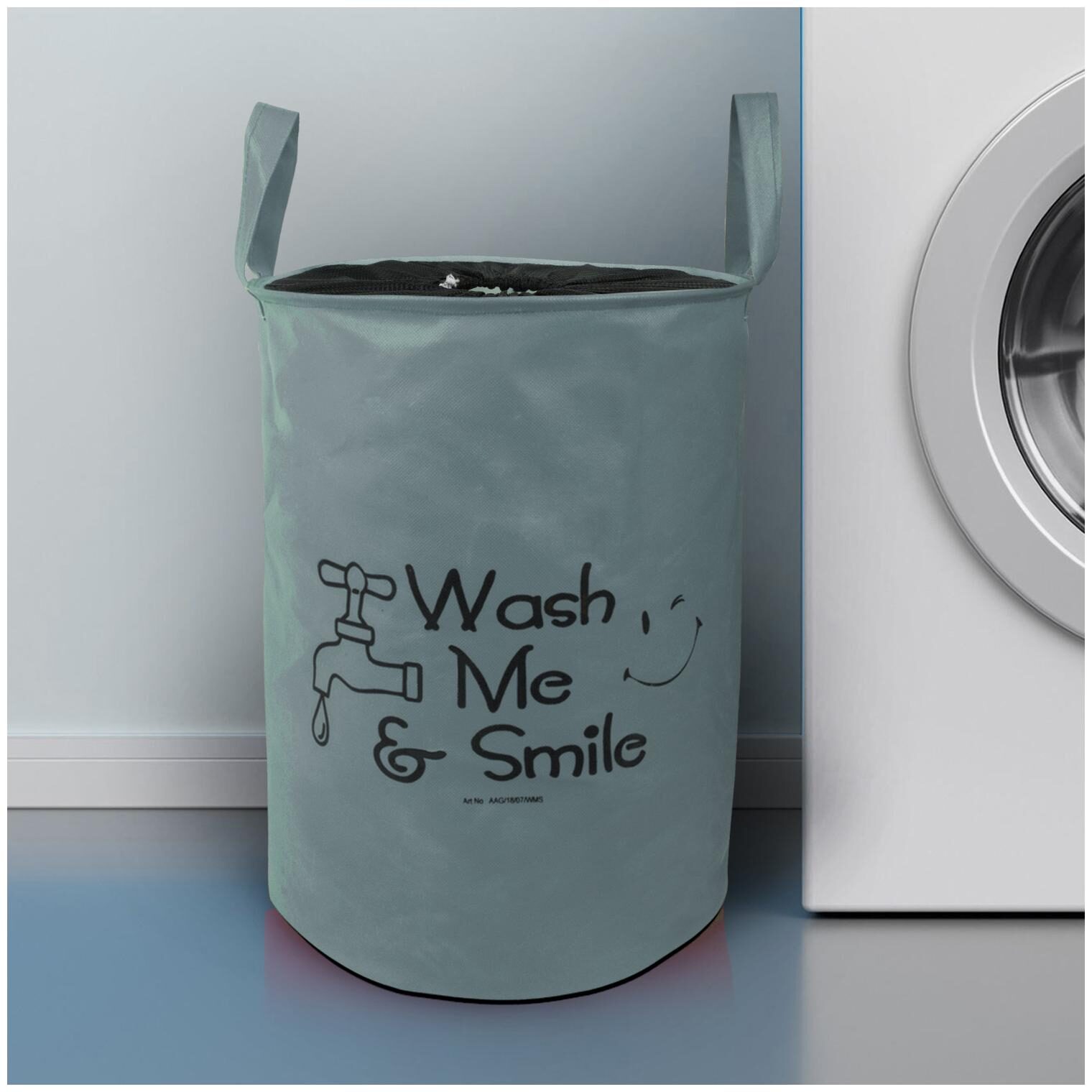 

E-Retailer Polyester Grey Laundry Basket ( Set of 1 )