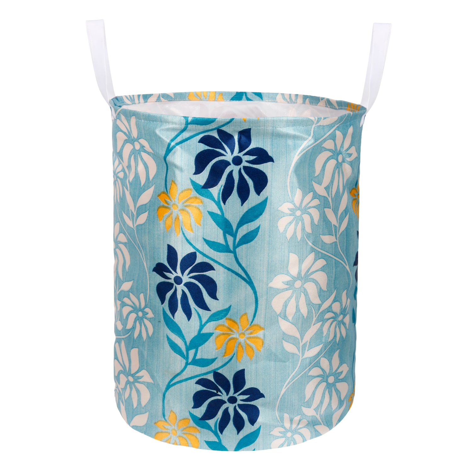 

E-Retailer Polyester Blue Laundry Basket ( Set of 1 )