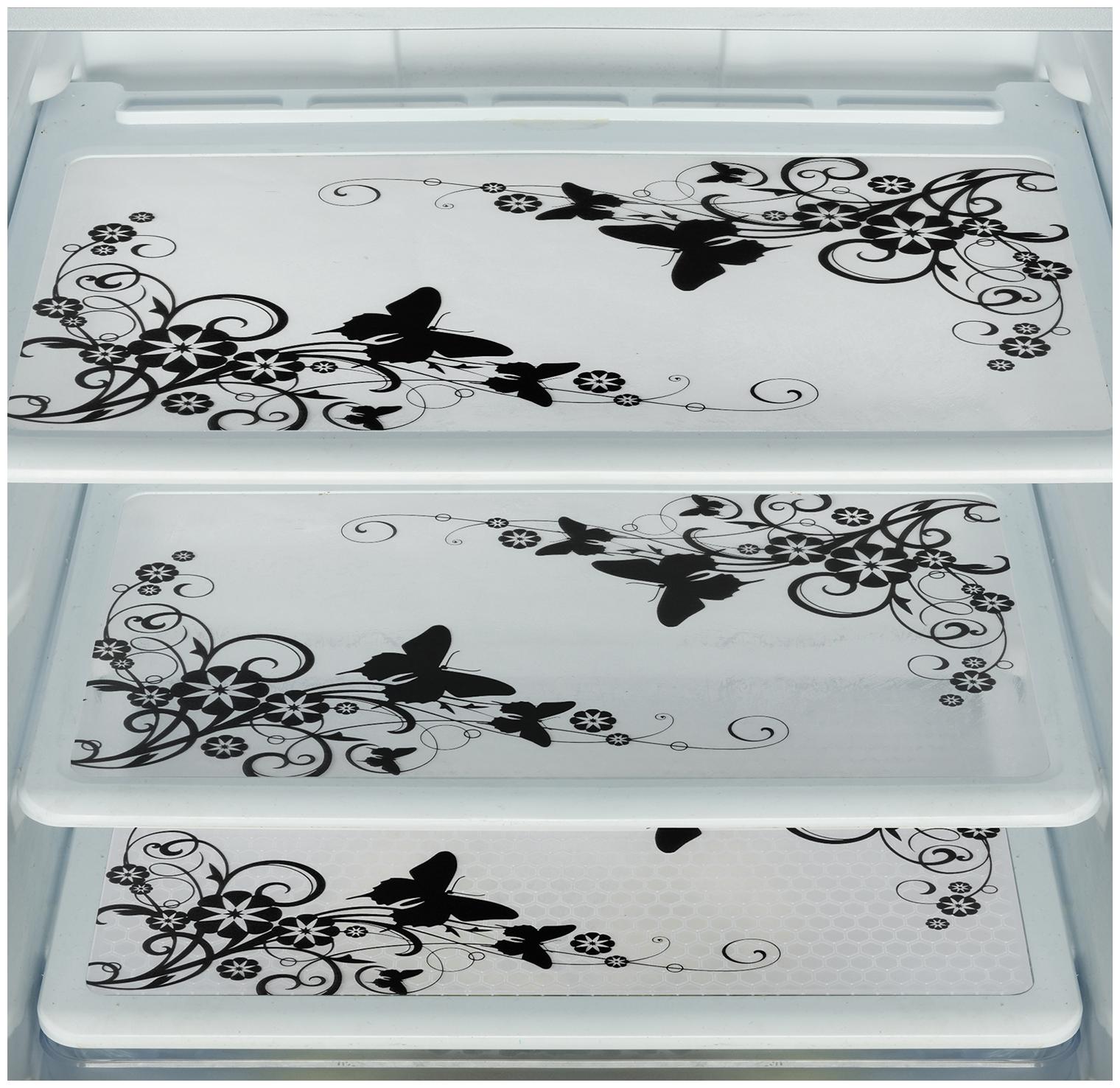 

E-Retailer Multipurpose PVC Fridge Mat Set of 3 pcs(Size 12X17 Inches Color Black White)