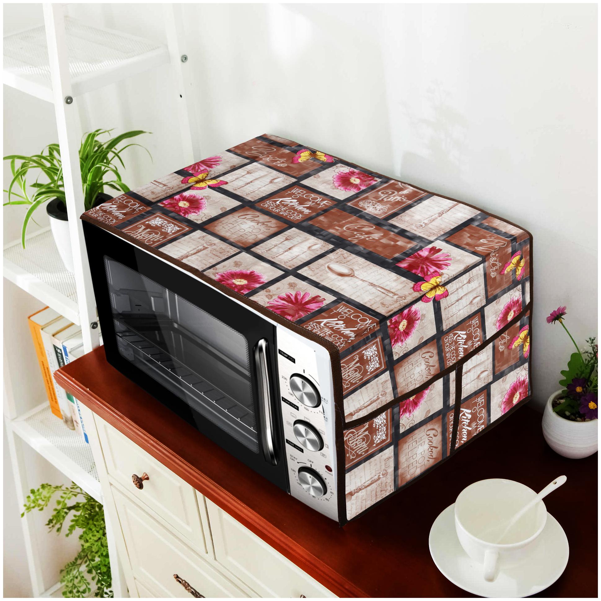 

E-Retailer Microwave-Oven Top Cover With 4 Pockets (Multi Size-36x14 inch)