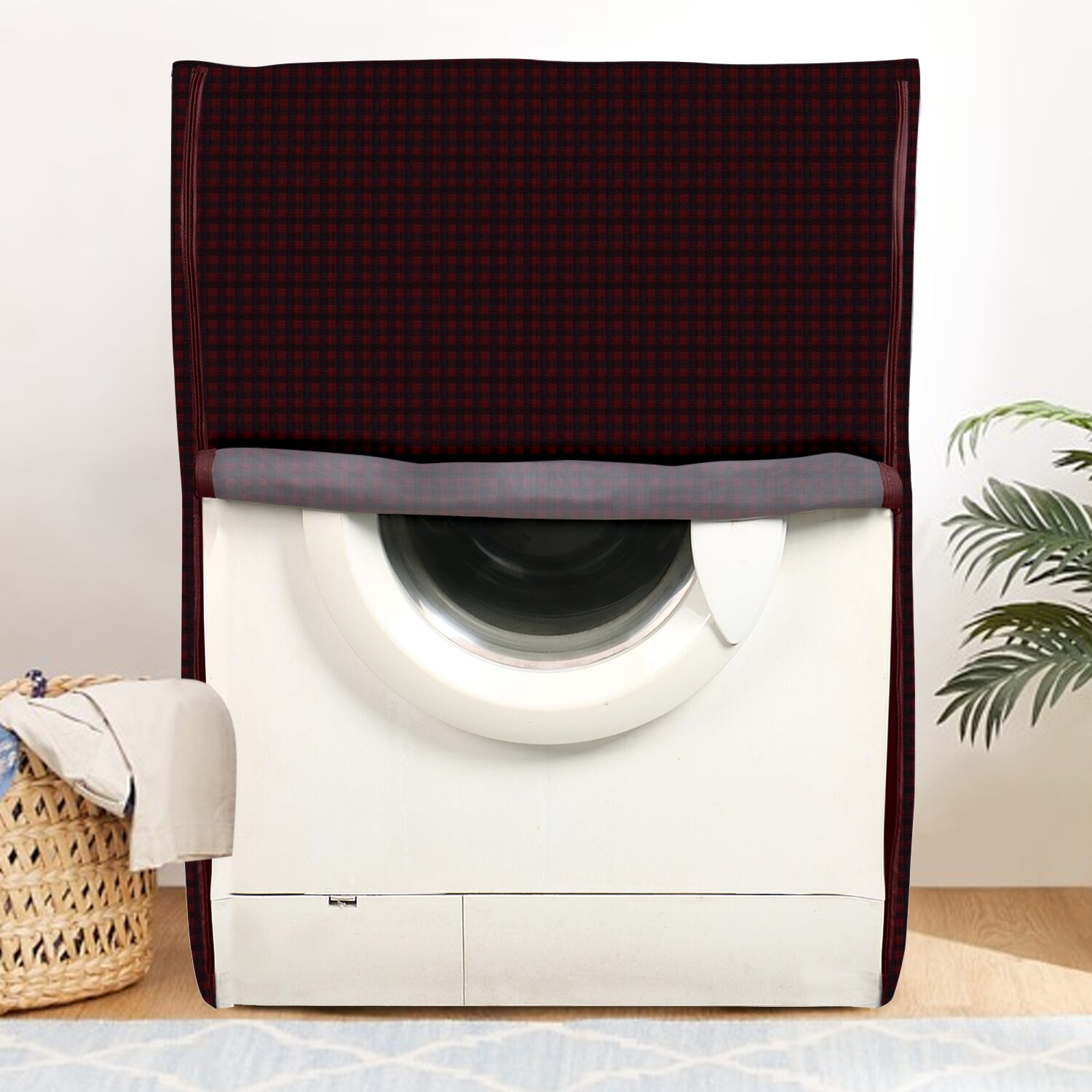 

E-Retailer PVC Waterproof Front Load Washing Machine Cover Suitable For 5KG To 7 5KG