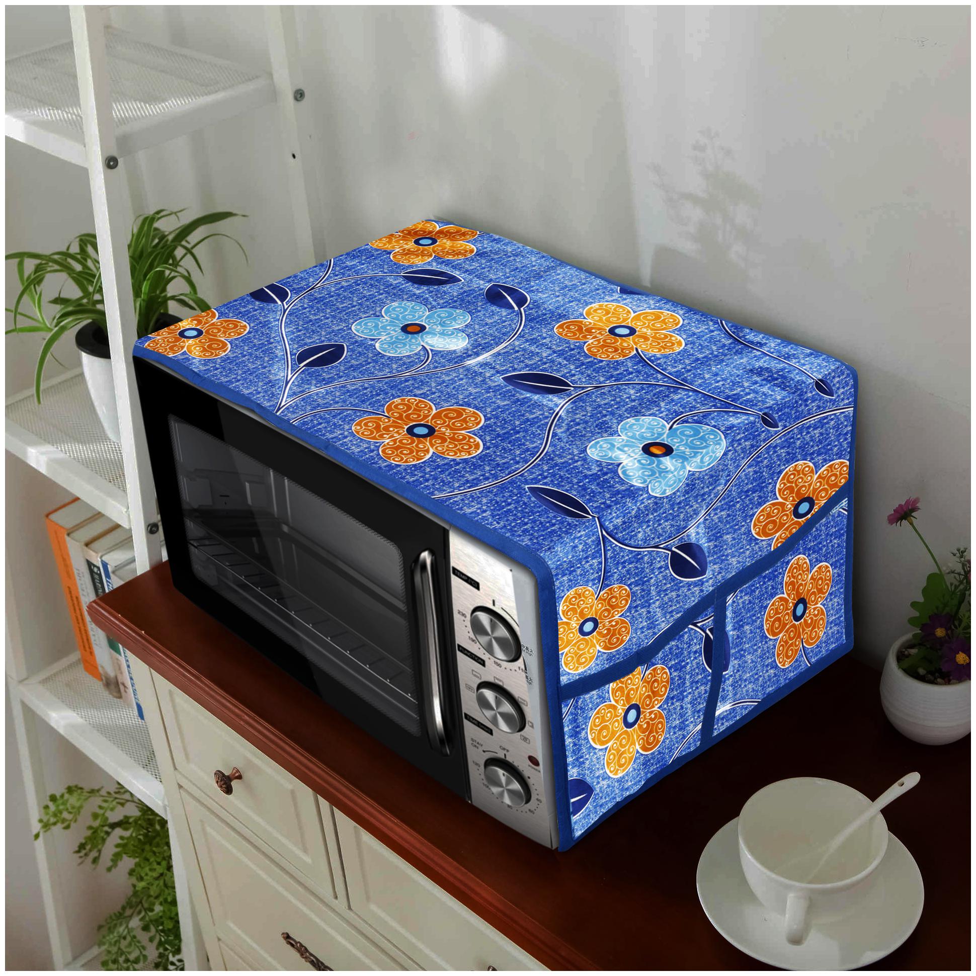 

E-Retailer Polyester 3-Layered Microwave-Oven Top Cover With 4 Pocket