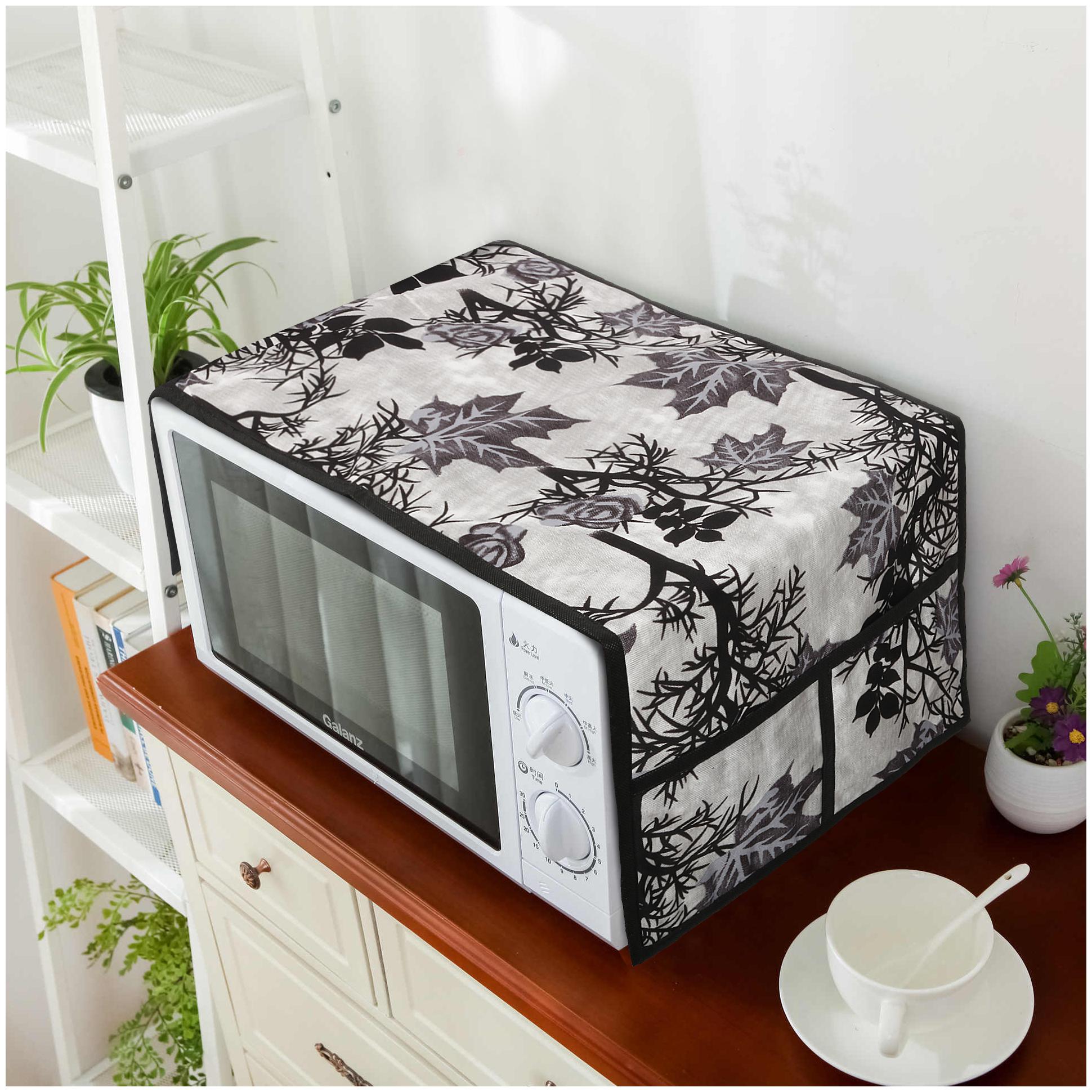 

E-Retailer Polyester 3-Layered Microwave-Oven Top Cover With 4 Pocket
