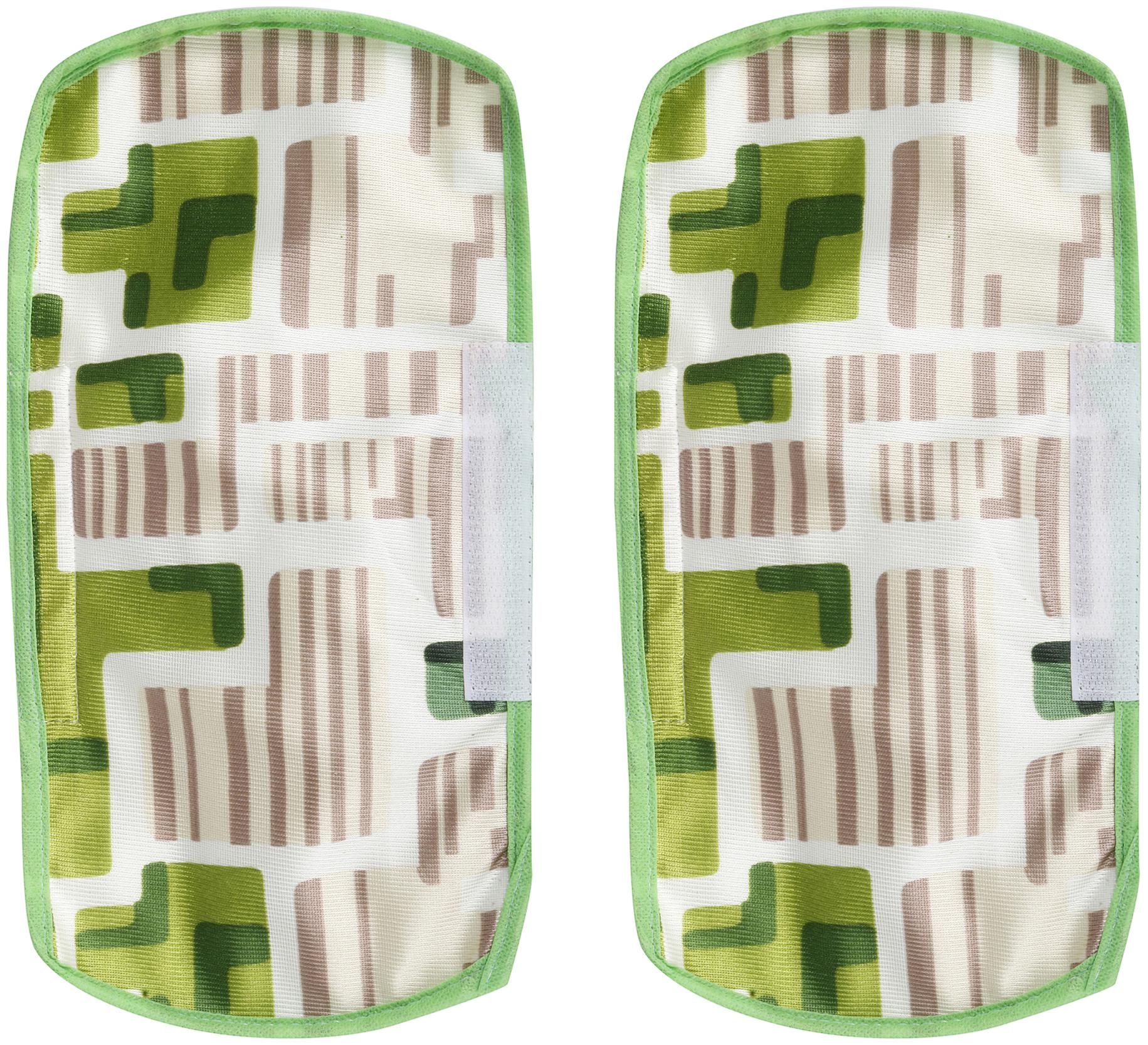

E-Retailer Polyester 3-Layered Fridge Refrigerator Handle Cover Set Of 2 Pieces (Color- Green Size 6x12 Inches)