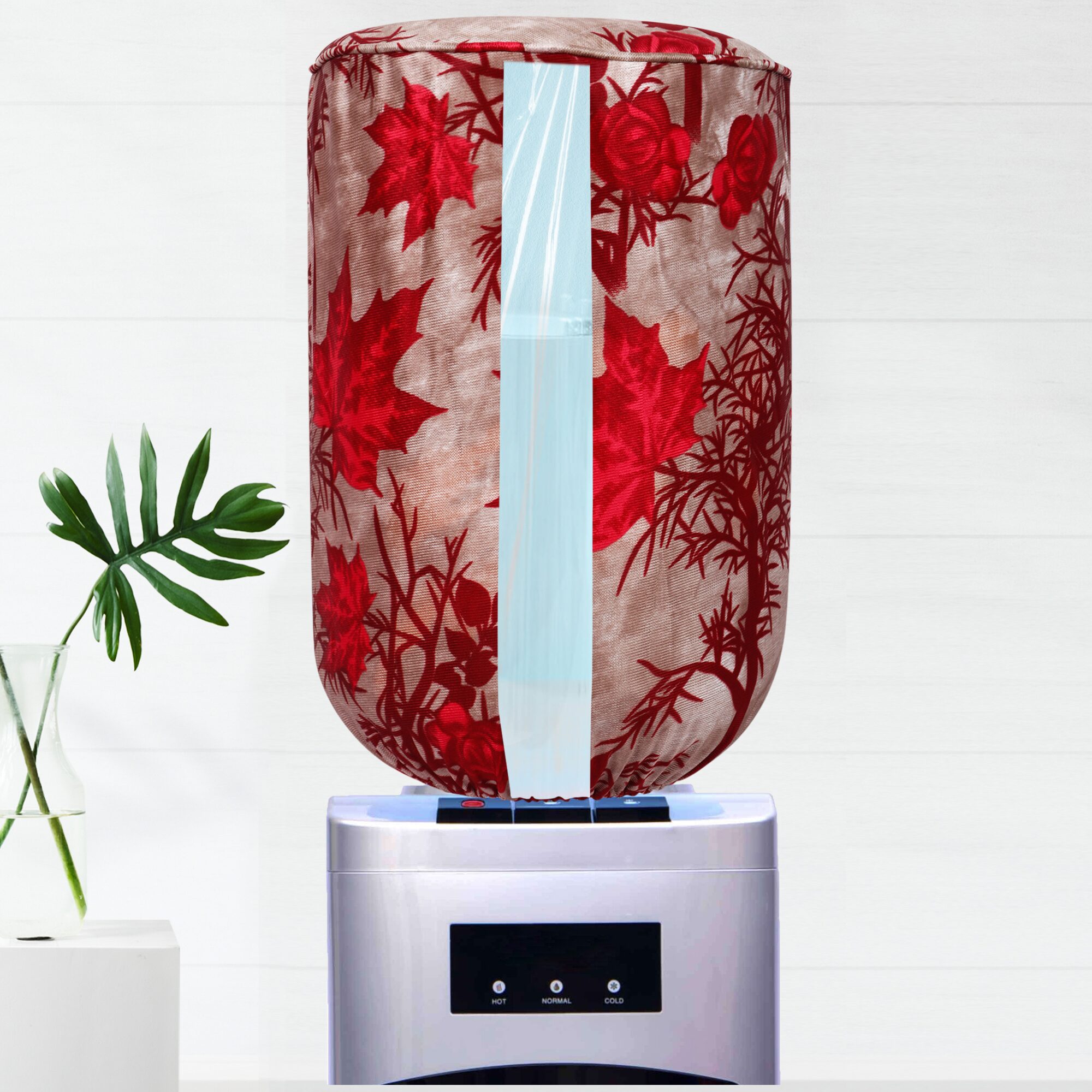 

E-Retailer Polyester Water Dispenser Bottle Cover With Water Level Indication (20 liter Red)