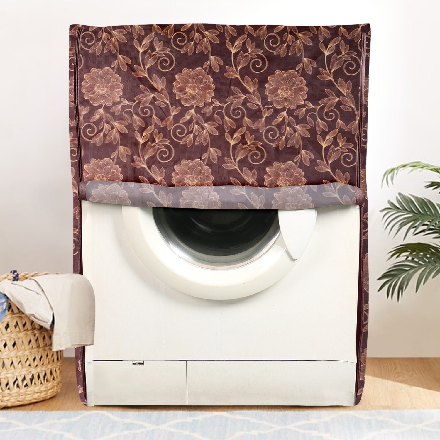 

E-Retailer PVC Waterproof Front Load Washing Machine Cover Suitable For 5KG To 7 5KG