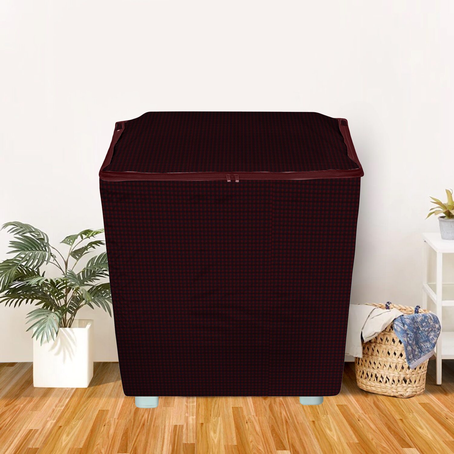 

E-Retailer PVC Waterproof Semi-Automatic Washing Machine Cover Suitable For 5KG To 7 5KG