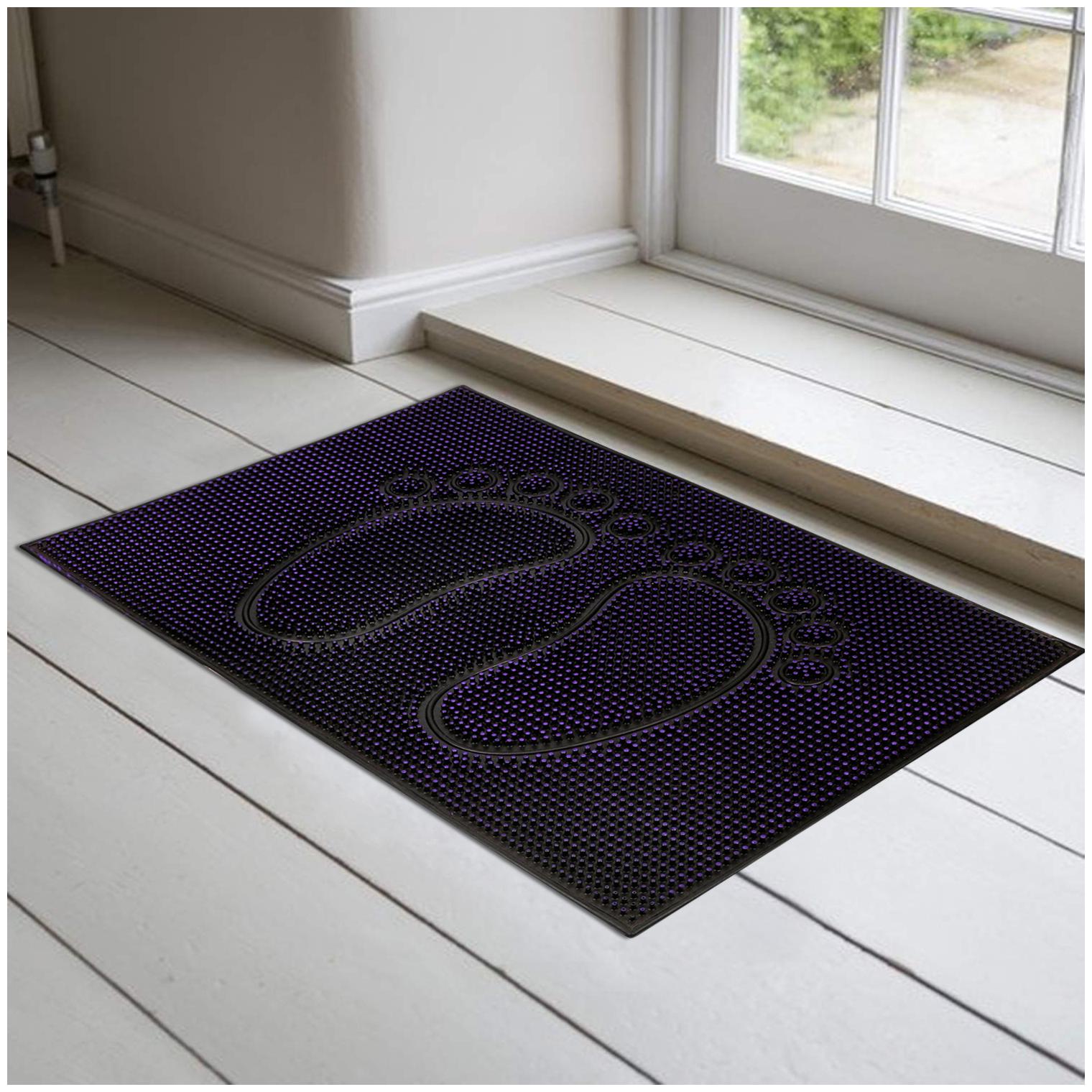 

E-Retailer Premium PVC Anti Slip Door Entrance Mat(Color Purple Size LXW 23X15 Inches)