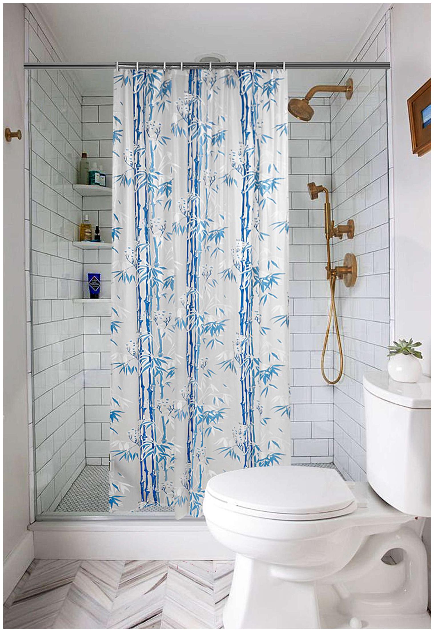 

E-Retailer Premium PVC Shower Curtain with 8 Hooks( Size 54x78 inch 4 5x7 ft)