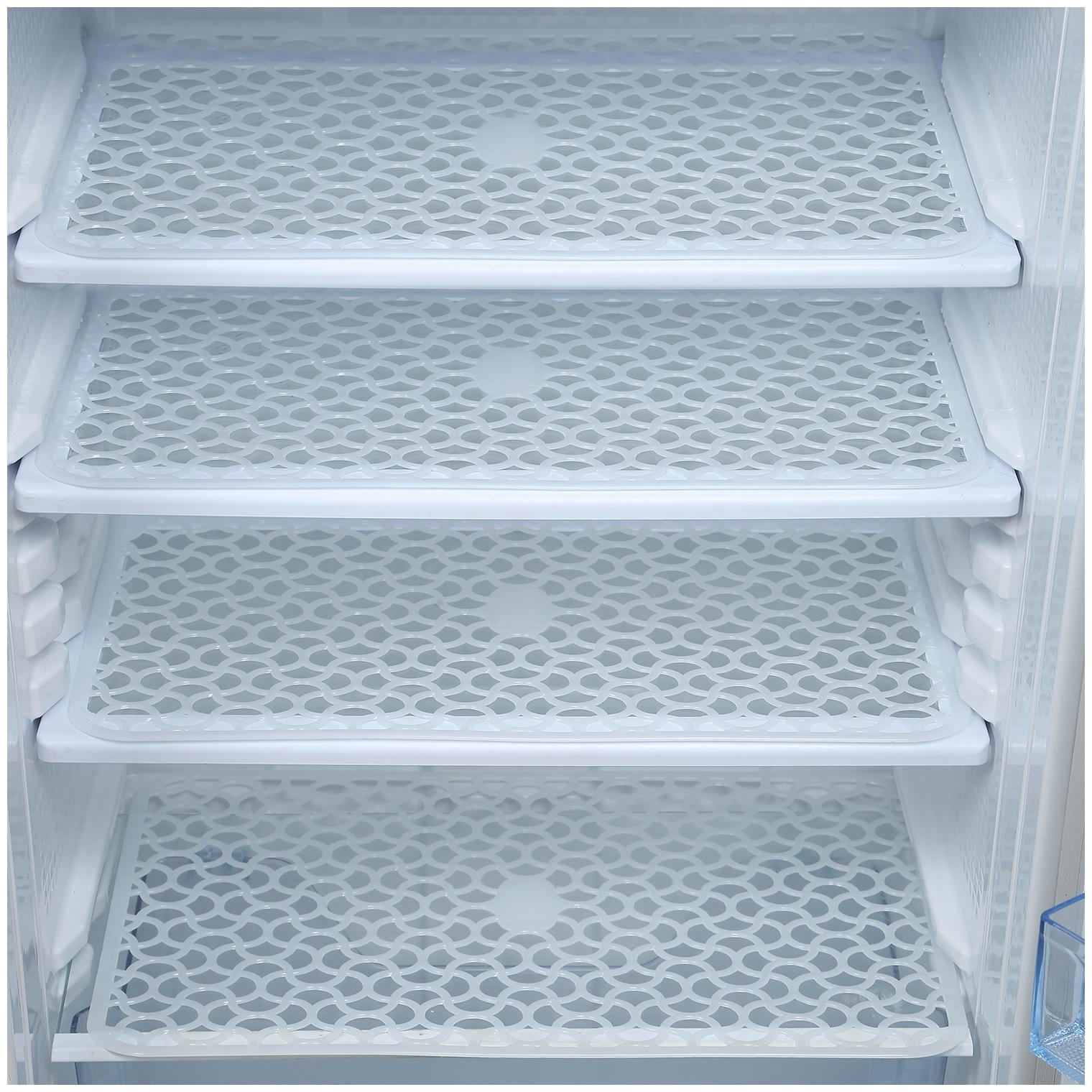 

E-Retailer PVC Anti Slip Jaali Fridge Mat Drawer Mat Set (Size 12X17 Inch Color- White Set Content Pack of 4)