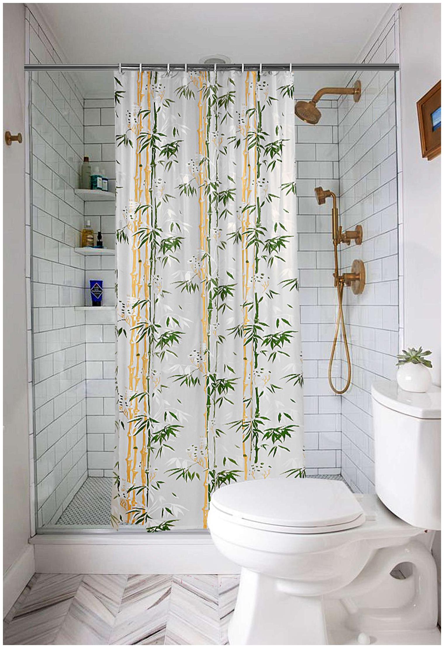 

E-Retailer Premium PVC Shower Curtain with 8 Hooks( Size 54x78 inch 4 5x7 ft)