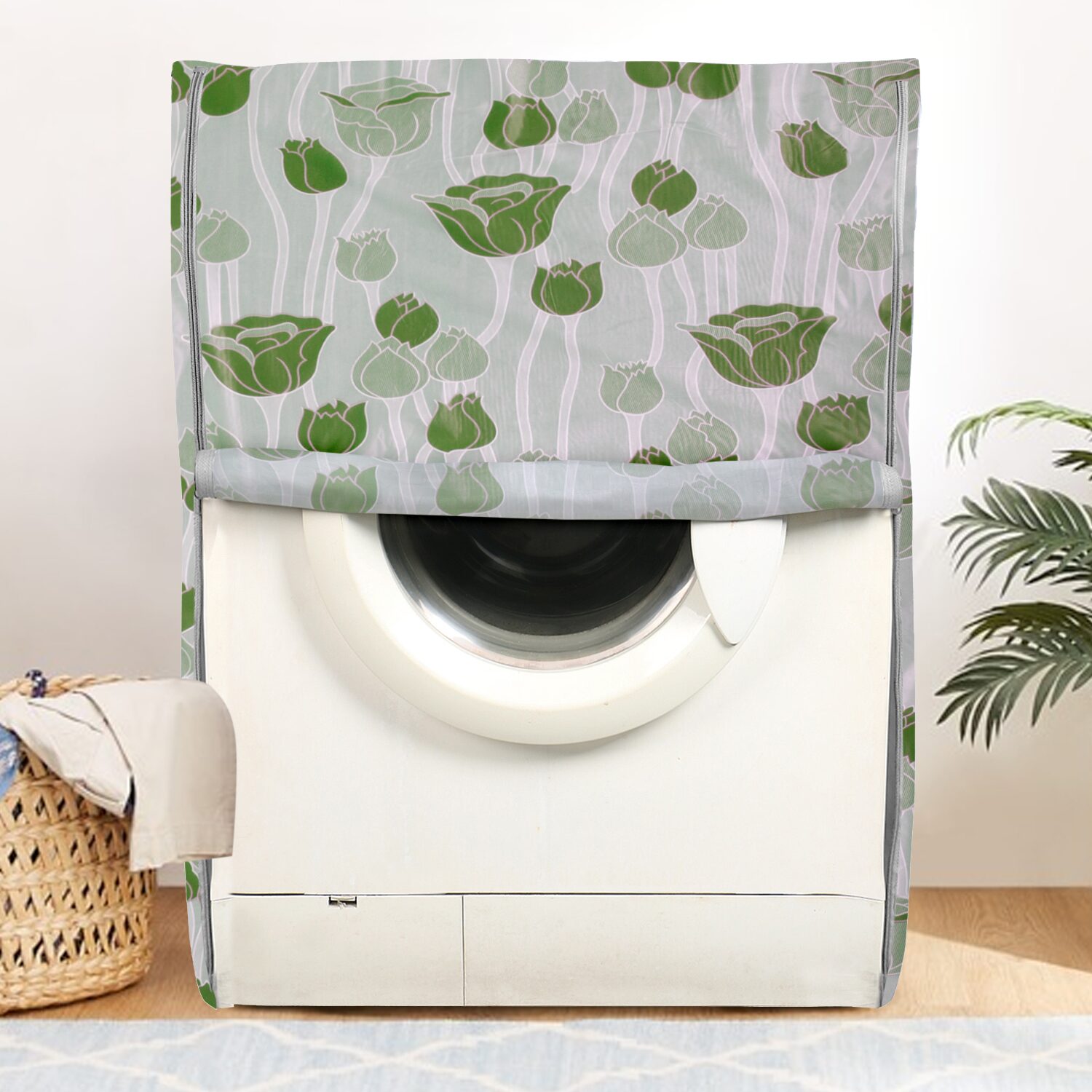 

E-Retailer PVC Waterproof Front Load Washing Machine Cover Suitable For 5KG To 7 5KG