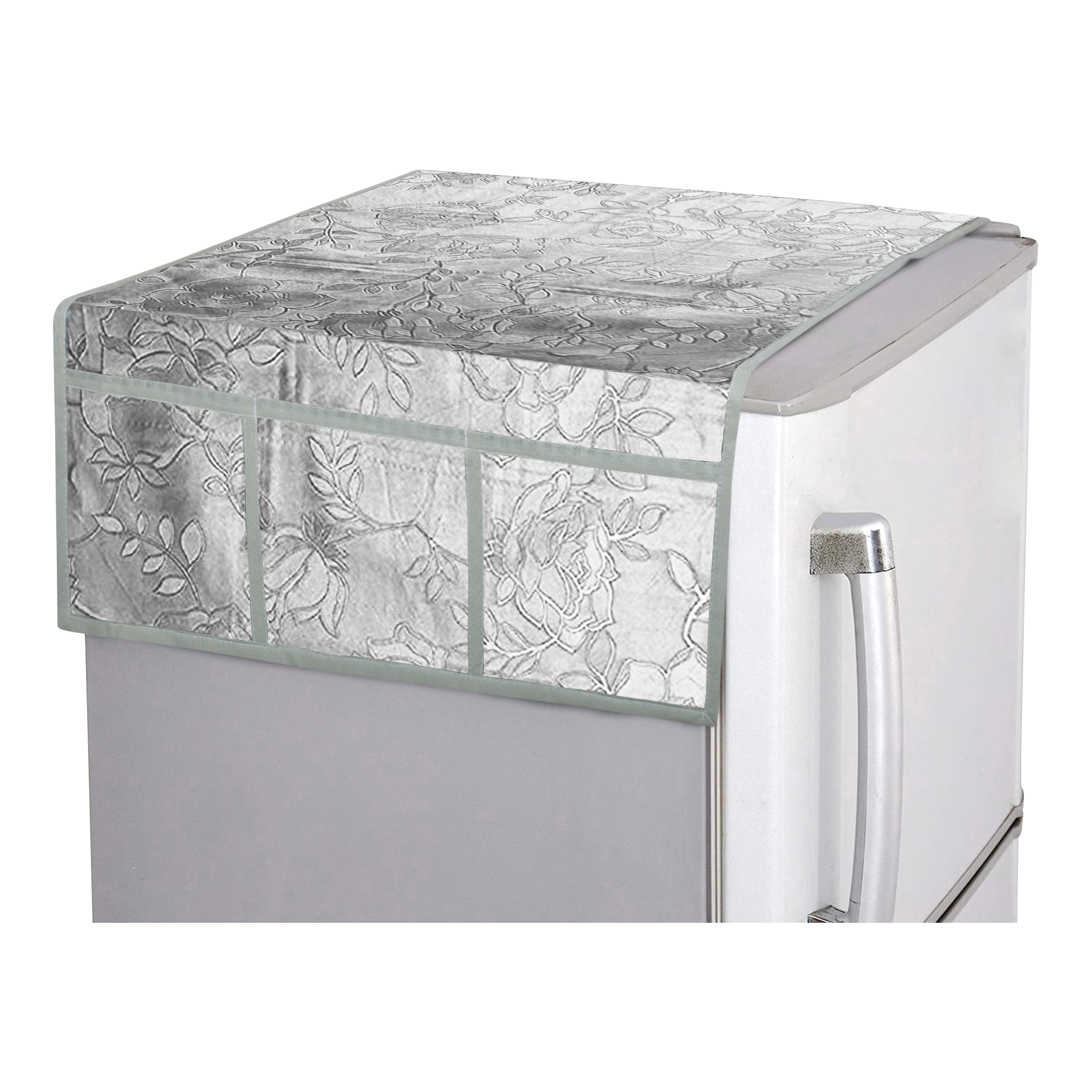 

E-Retailer PVC Water Proof Fridge Top Cover with 6 Utility Pockets (Grey)