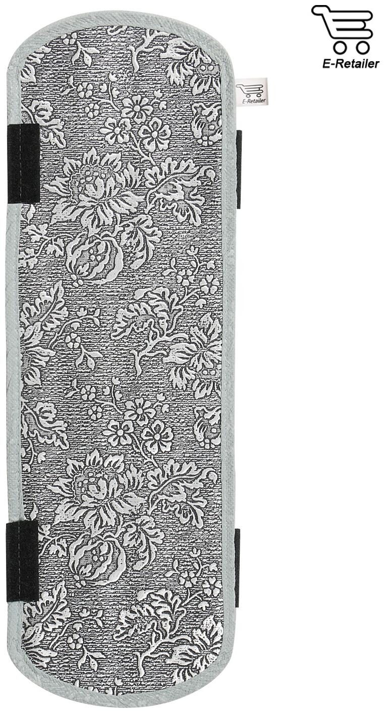 

E-Retailer Silver Colour Flower Design Refrigerator Handle Cover