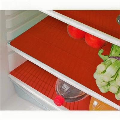 

E-Retailer Red Waves Design Refrigerator Drawer Mats Fridge Mats Pack of 6 pc s 33 02 cm (13 inch) x 48 26 cm (19 inch)