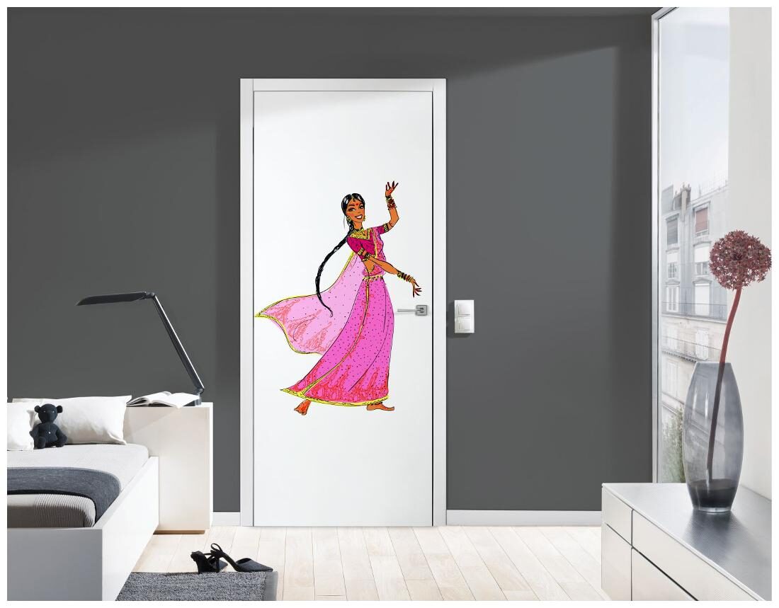 

Rawpockets Wall Stickers East Indian Ethnic Dance Wall Sticker