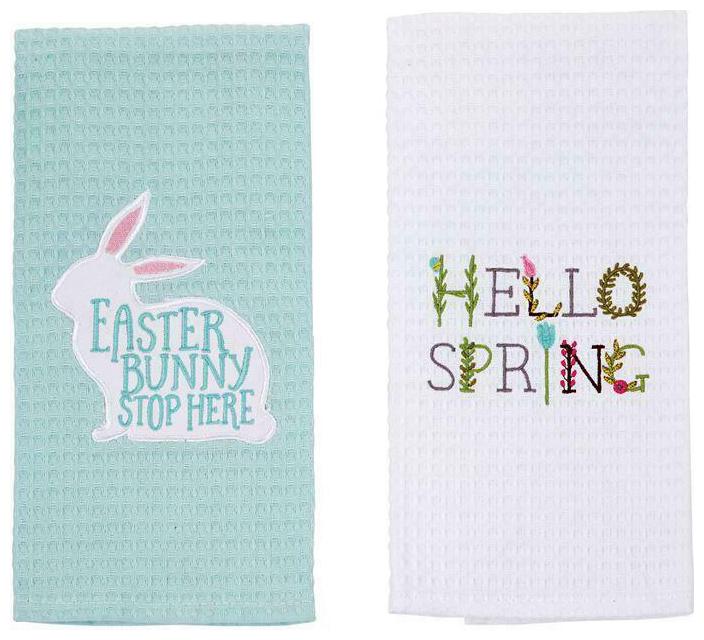 

Easter and Spring Waffle Weave Towels (each item sold separately)