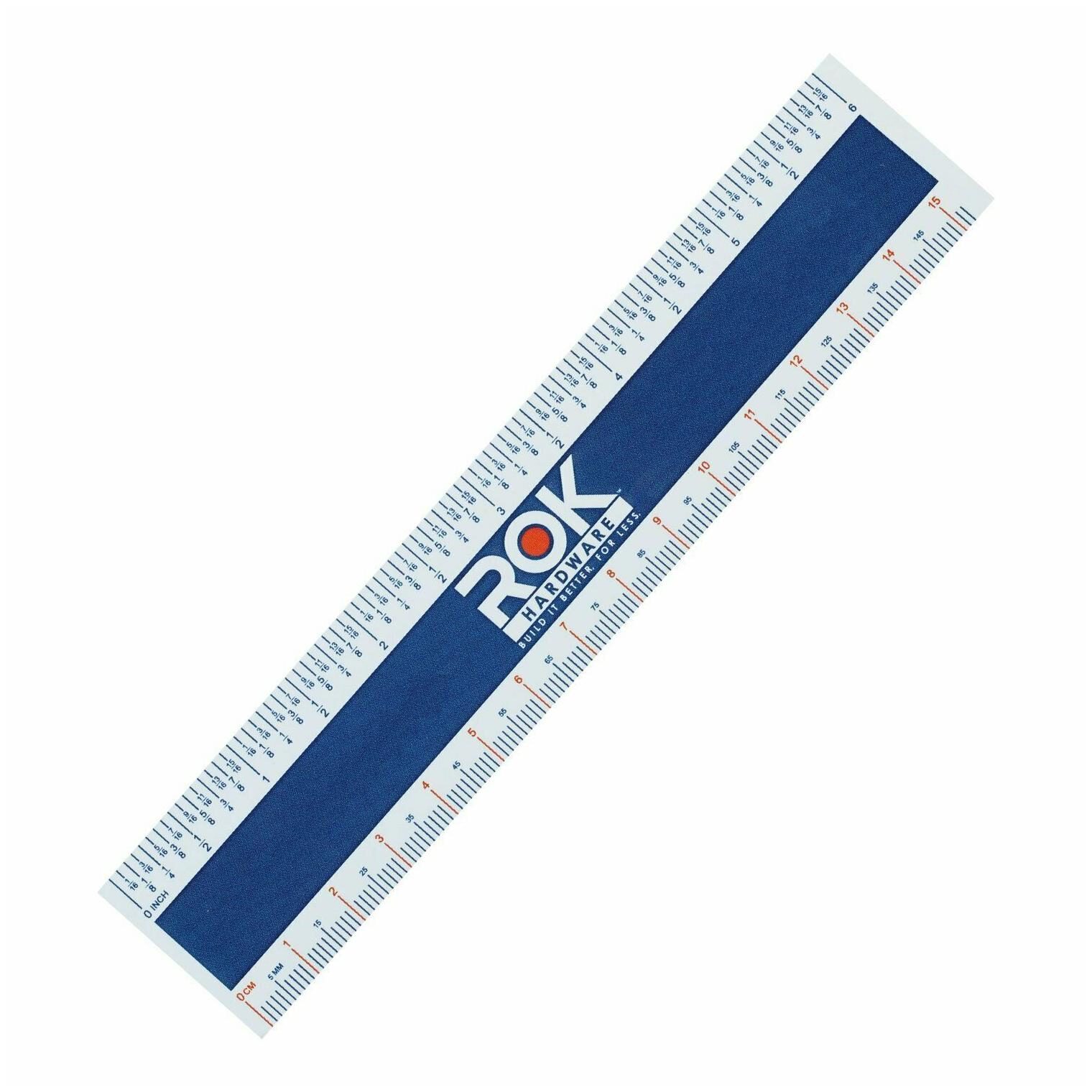 

Easy Read Ruler 6 Tough Plastic Flexi Perfect Straight Edge Measuring by Rok
