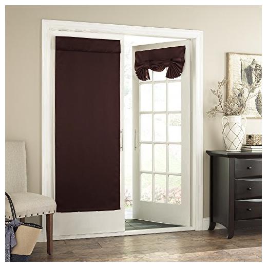 

Eclipse French Door Curtain -Tricia Tie Up Light Filtering Single Panel Drapes x