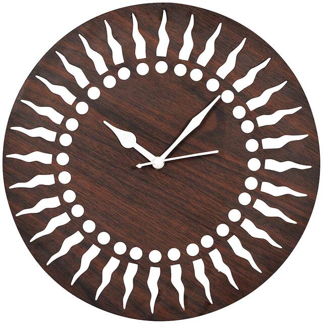 Edeal Wood Analog Wall clock ( Set of 1 )