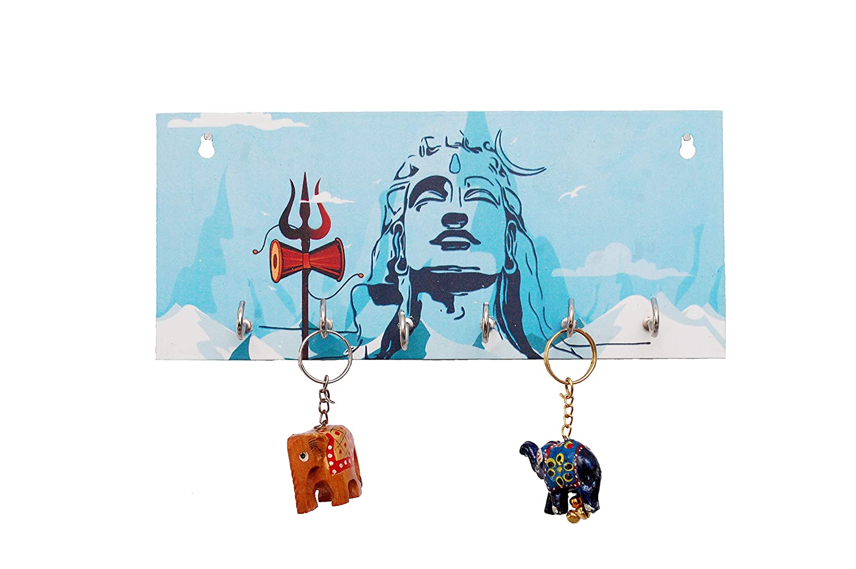 

Egal Hunt Beautiful Shiva Wooden Key Holder (6 Hooks)