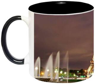 Eiffel Tower Ceramic Coffee Mug by AshvahTM - MUG630-BLK