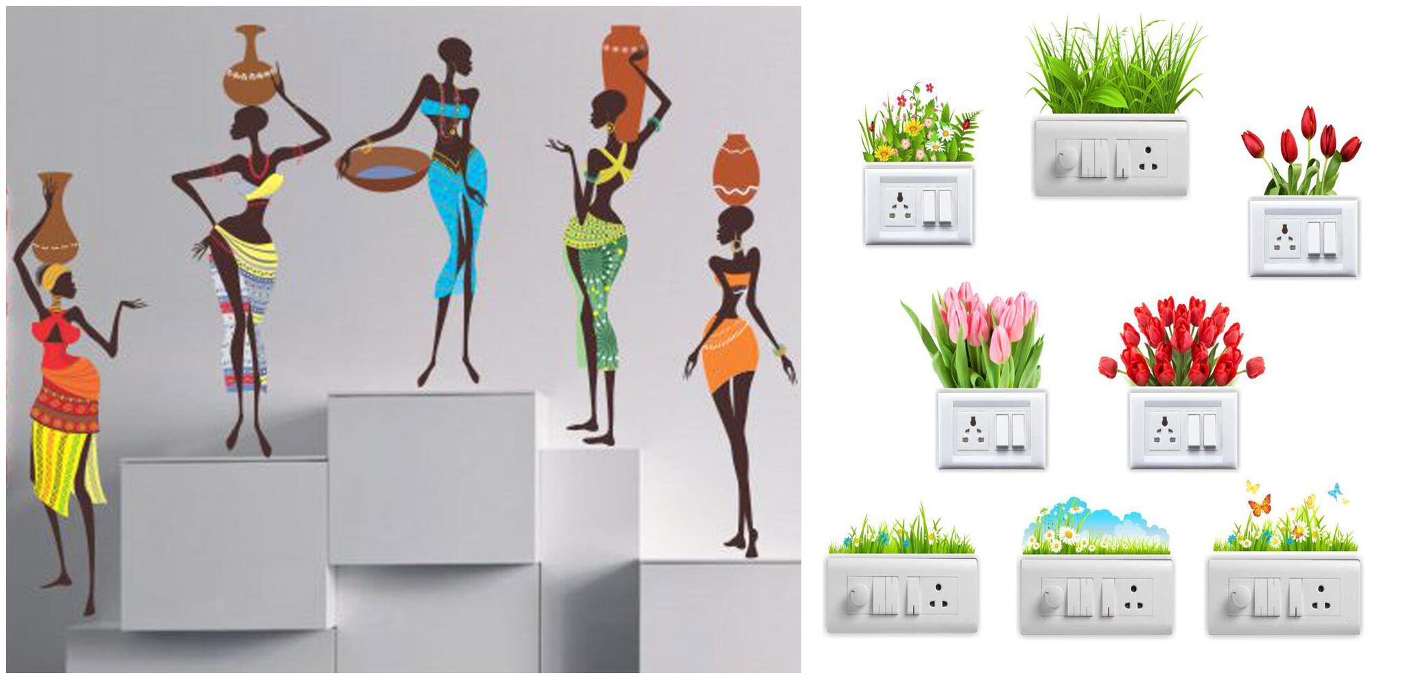 

Eja Art African Lady Wall And Switch Board Sticker
