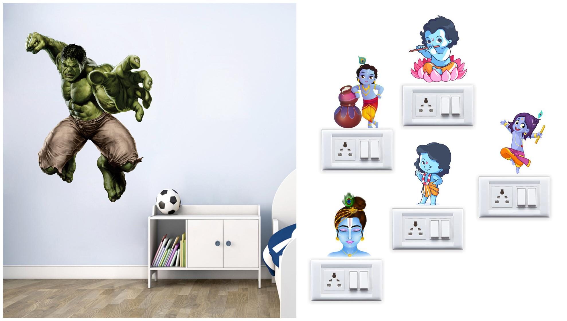 

Eja Art Hulk Superhero Wall And Switch Board Sticker