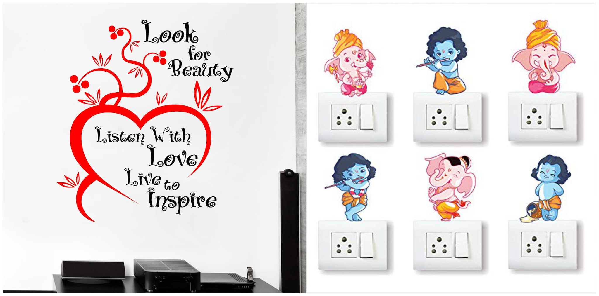 

Eja Art Look For Beauty Wall And Switch Board Sticker