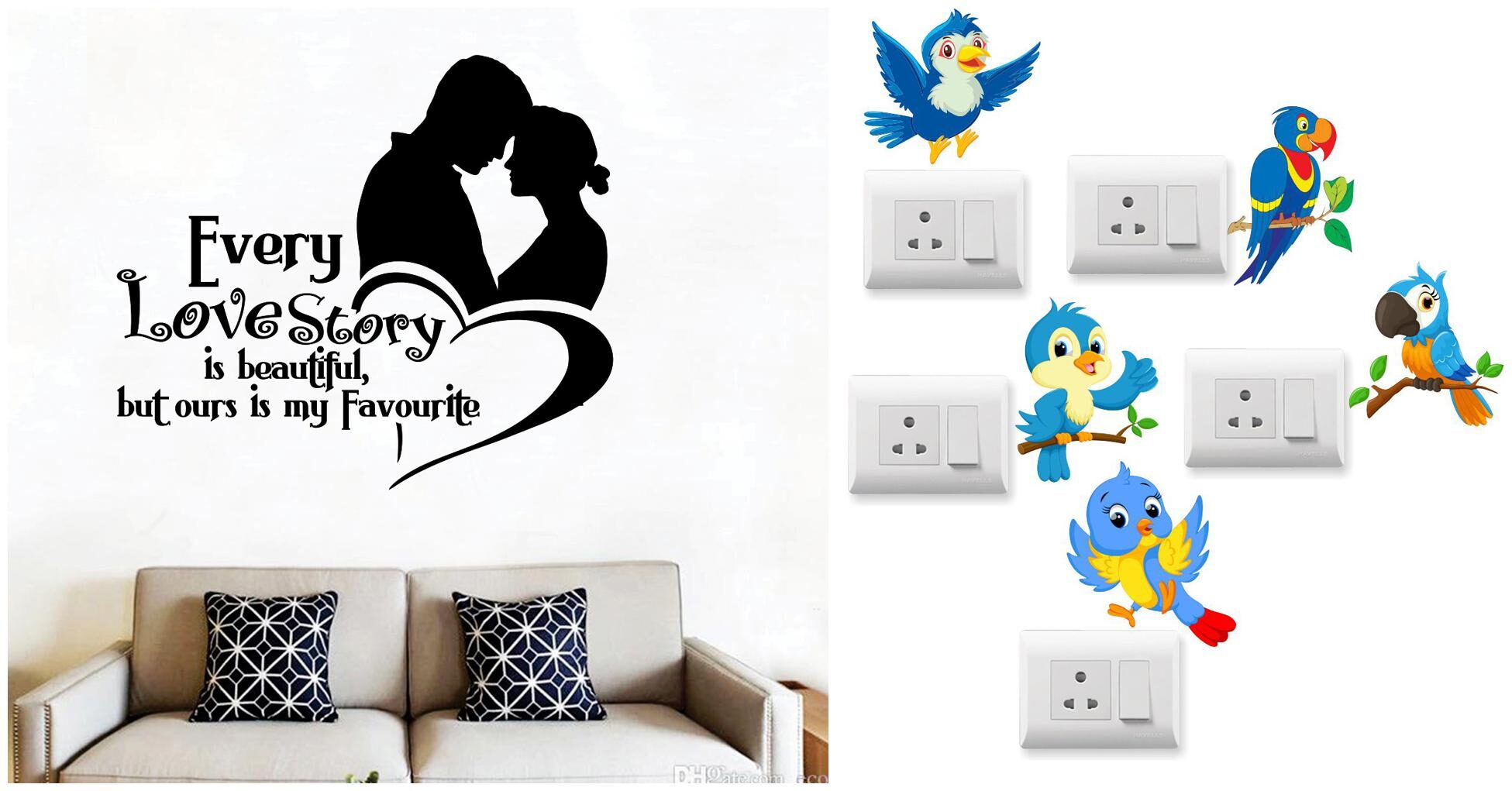 

Eja Art Love Story Wall And Switch Board Sticker