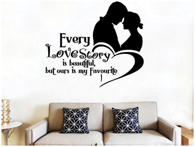 EJA Art Love Story Wall Sticker