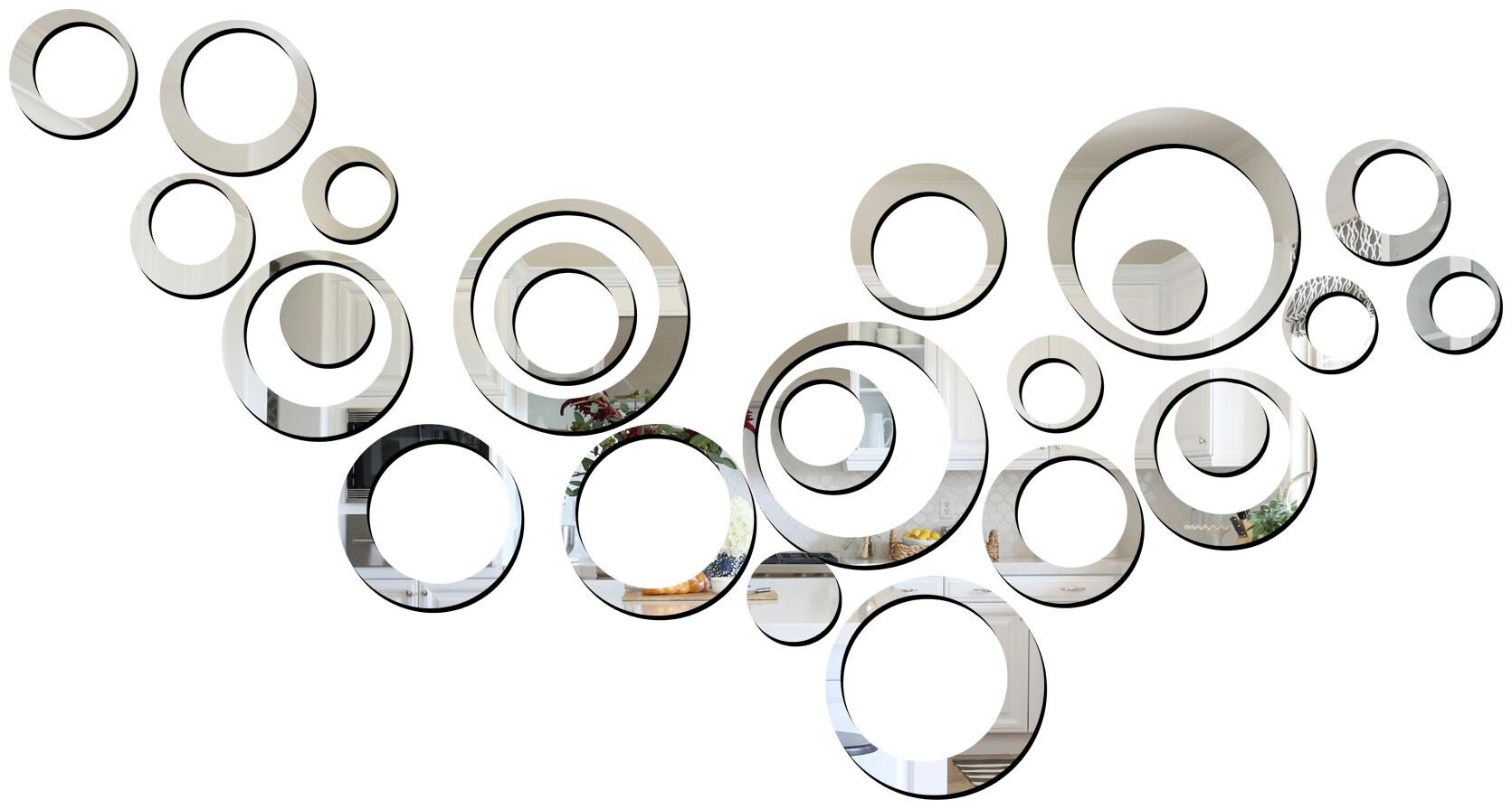 

Eja Art Ring 24 3D Mirror Acrylic Wall Sticker