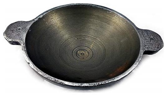 

Ekitchen Cast Iron Pre-Seasoned Appam Pan Kadai 18 Cm 180mm