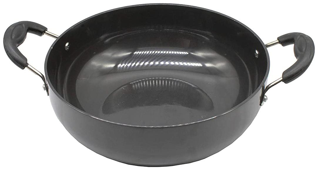 

eKitchen Hard-Anodized Aluminum Kadai (25 cm)